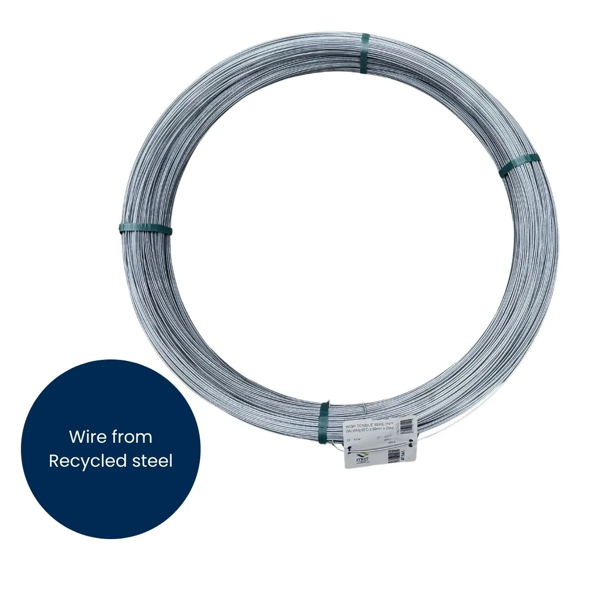 high tensile wire 2.5mm 25kg roll recycled heavy galvanised wire
