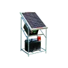 Cheetah 20W solar panel on galvanised steel stand with power regulator, clips and clamps